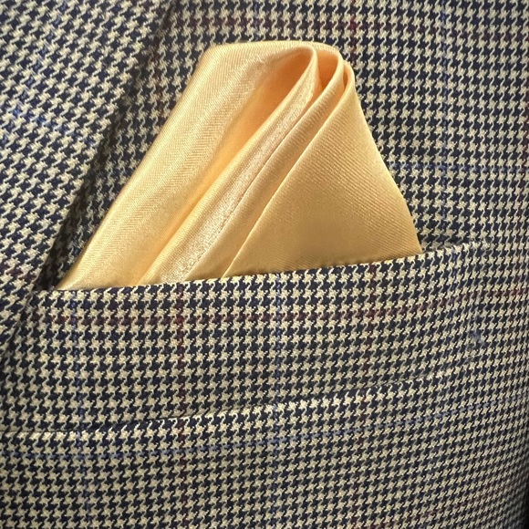 TASSO ELBA HOUNDSTOOTH SPORT COAT BLAZER JACKET BROWN MEN 40R - Picture 8 of 10